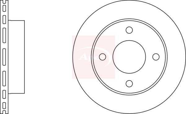Apec DSK235 Brake Disc - 1