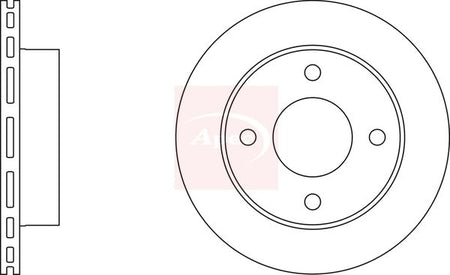Apec DSK235 Brake Disc - 1