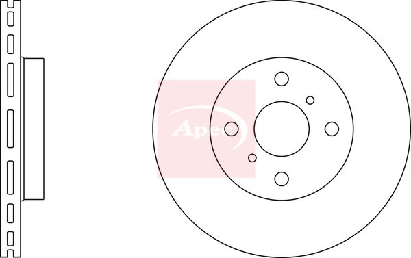 Apec DSK2362 Brake Disc - 2