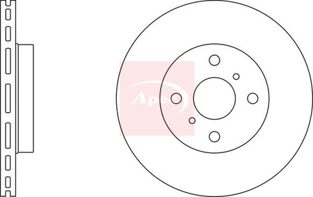 Apec DSK2362 Brake Disc - 2