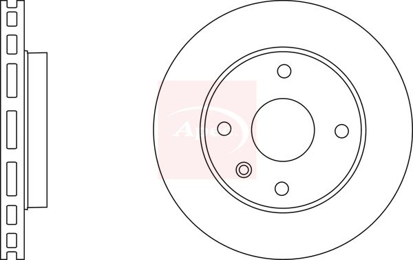 Apec DSK2364 Brake Disc - 1