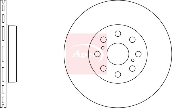 Apec DSK2365 Brake Disc - 1