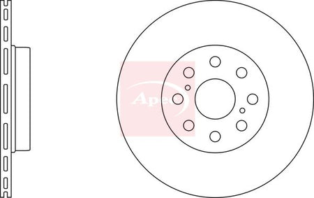 Apec DSK2365 Brake Disc - 1