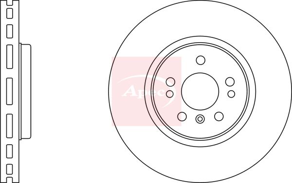 Apec DSK2366 Brake Disc - 1