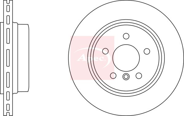 Apec DSK2368 Brake Disc - 1
