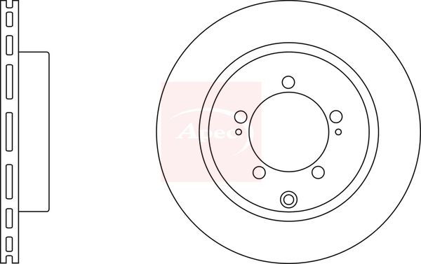 Apec DSK2369 Brake Disc - 1