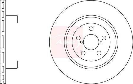 Apec DSK2372 Brake Disc - 1