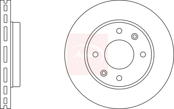 Apec DSK2379 Brake Disc - 1