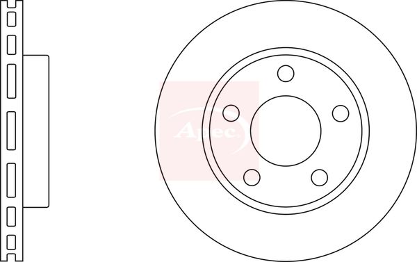 Apec DSK2380 Brake Disc - 1