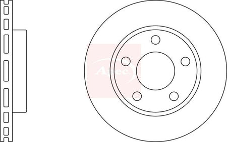 Apec DSK2380 Brake Disc - 1