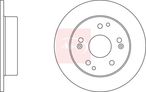 Apec DSK2381 Brake Disc - 1