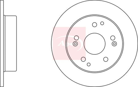 Apec DSK2381 Brake Disc - 1