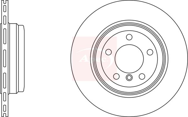 Apec DSK2383 Brake Disc - 1