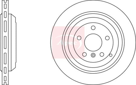 Apec DSK2384 Brake Disc - 1