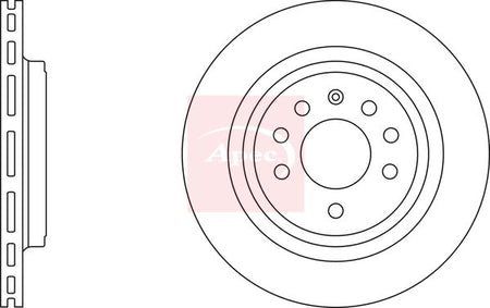 Apec DSK2385 Brake Disc - 1