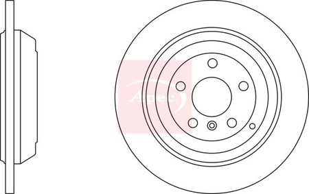 Apec DSK2386 Brake Disc - 1