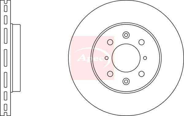 Apec DSK2387 Brake Disc - 1
