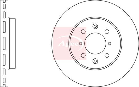 Apec DSK2387 Brake Disc - 1