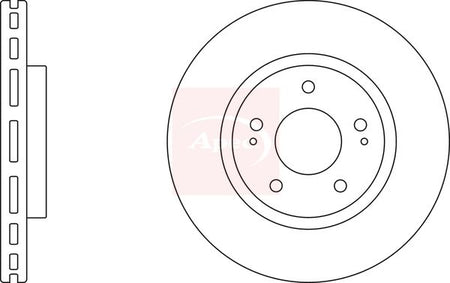Apec DSK2388 Brake Disc - 1