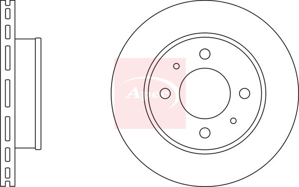 Apec DSK2389 Brake Disc - 1