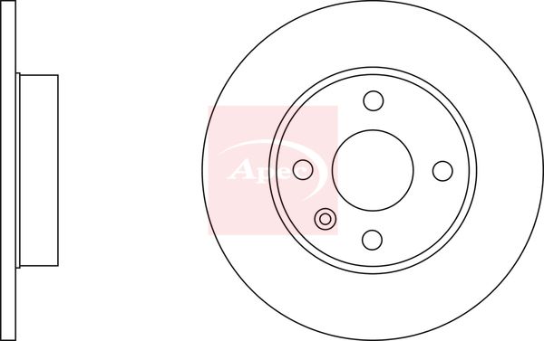 Apec DSK2390 Brake Disc - 1