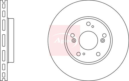 Apec DSK2394 Brake Disc - 1