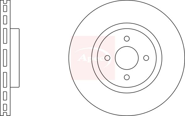 Apec DSK2397 Brake Disc - 1