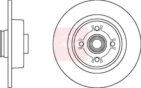 Apec DSK2398 Brake Disc - 1