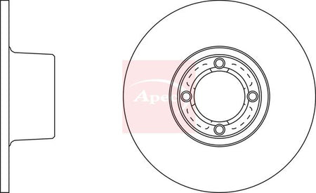 Apec DSK239 Brake Disc - 1