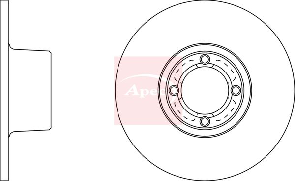 Apec DSK239 Brake Disc - 1