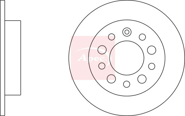 Apec DSK2401 Brake Disc - 1