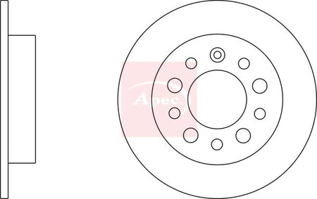Apec DSK2401 Brake Disc - 1