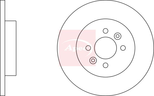 Apec DSK2402 Brake Disc - 1