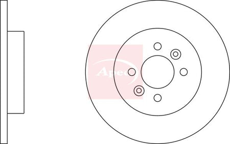 Apec DSK2402 Brake Disc - 1