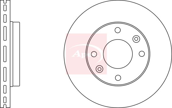Apec DSK2404 Brake Disc - 2