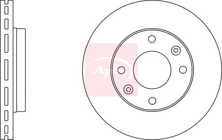 Apec DSK2404 Brake Disc - 2