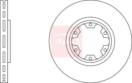 Apec DSK2405 Brake Disc - 1