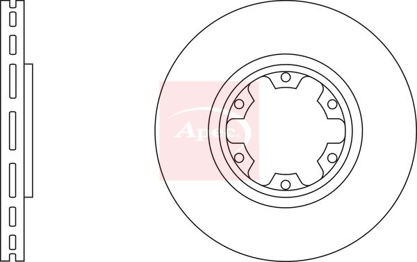 Apec DSK2405 Brake Disc - 1