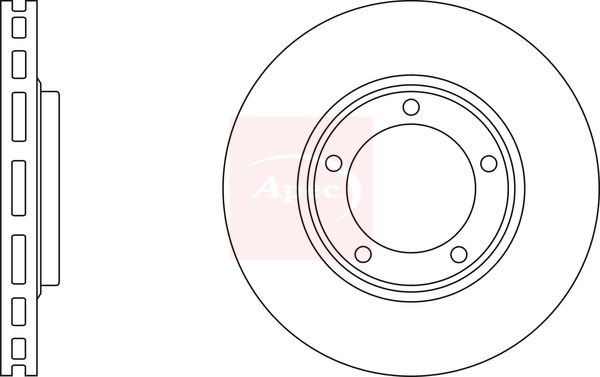 Apec DSK2406 Brake Disc - 1