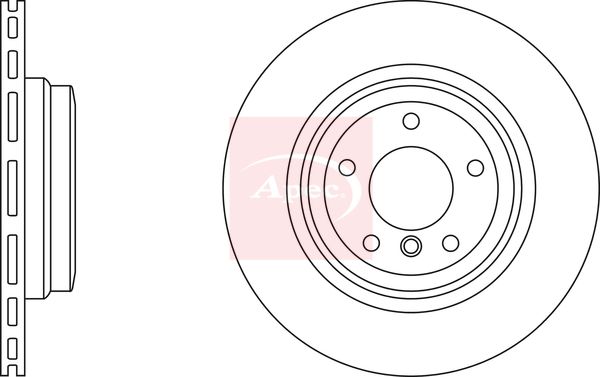 Apec DSK2407 Brake Disc - 1