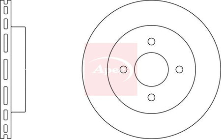 Apec DSK2409 Brake Disc - 1