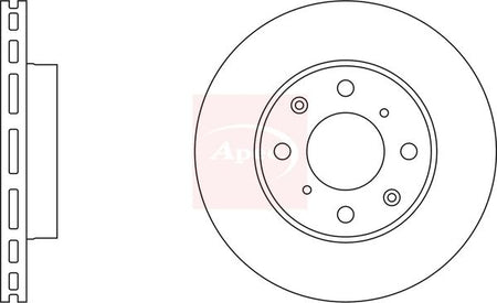 Apec DSK240 Brake Disc - 1
