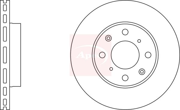 Apec DSK240 Brake Disc - 1