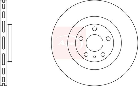 Apec DSK2410 Brake Disc - 1