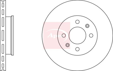 Apec DSK2412 Brake Disc - 2