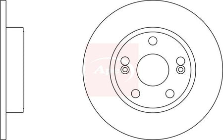 Apec DSK2414 Brake Disc - 1
