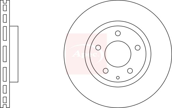Apec DSK2416 Brake Disc - 1
