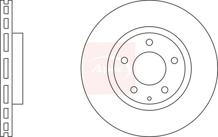 Apec DSK2416 Brake Disc - 1