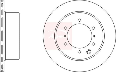 Apec DSK2418 Brake Disc - 1