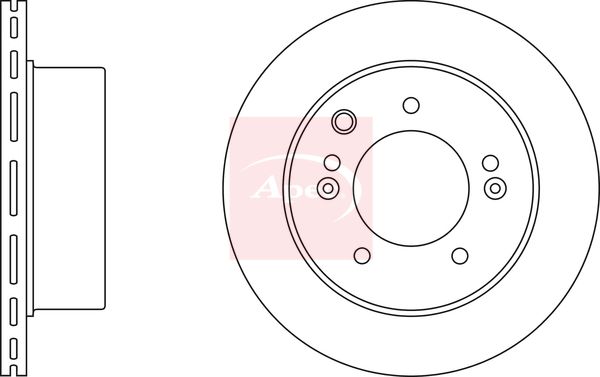 Apec DSK2420 Brake Disc - 1